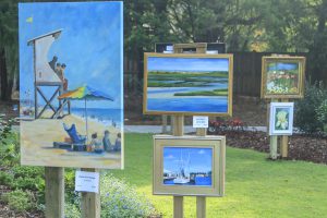Art Hung in Garden