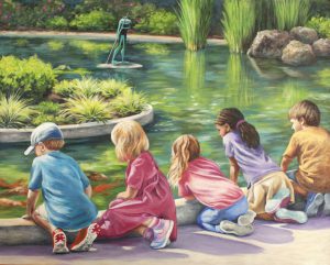 Kids-Feeding-Koi